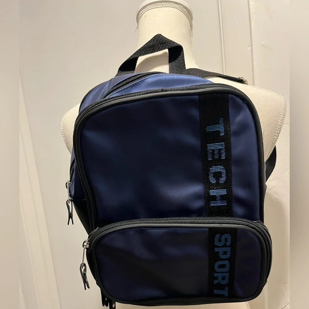Tech Sport Nylon Messenger Backpack Unisex